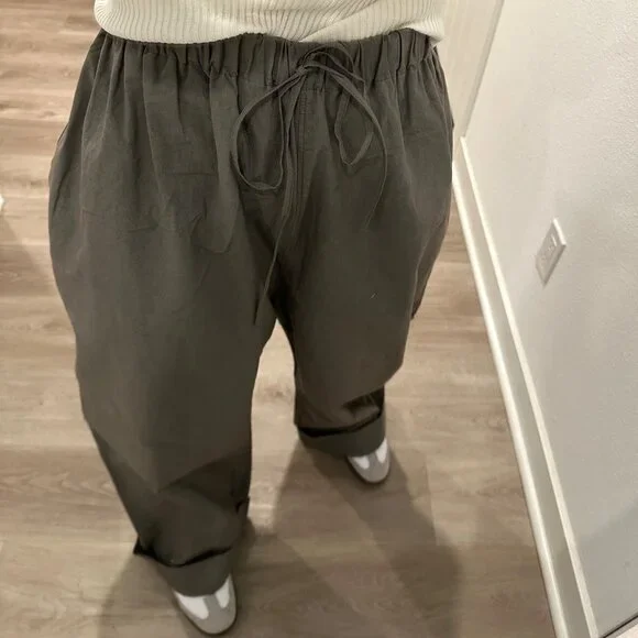 NWT Lauren Manoogian Duvet Pants Wide Leg Trousers Lead size 1 - Picture 9 of 11